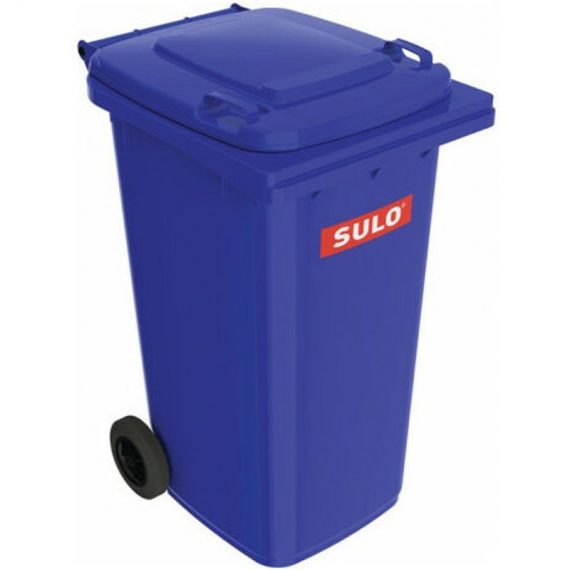Bac à ordures 240 l HDPE bleu mobile selon EN 840 - Sulo 4020747726052 172370