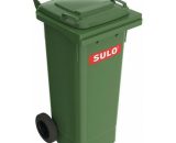 Bac à ordures 80 l hdpe vert mobile selon en 840 Sulo 4020747933436 172381