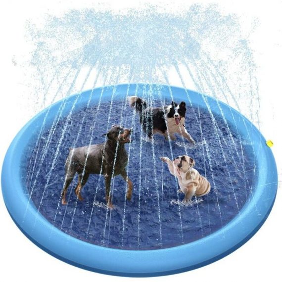 Gu.B/bon Piscine pour Chien, 170cm antidérapant, arrosage pour chiens, épais, durable, piscine pour animaux, jouets d'eau d'été Extérieur, XXL 9466991169286 GUAnLB-006050