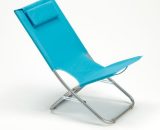 Beach And Garden Design - Chaise longue en acier avec coussin Rodeo Lux pour Plage jardin camping 7640179387705 RO600LUXBL