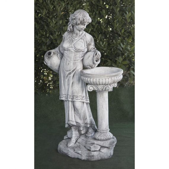 Anaparra - Fontaine Statue classique en pierre reconstituée Femme deux Cantaros y Fuente 54x40x140cm. 8435653112060 6006A
