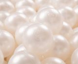 KiddyMoon 100 ∅ 7Cm Balles Colorées Plastique Pour Piscine Enfant Bébé Fabriqué En EU, Perle - perle 5902687473700 5902687473700