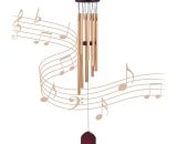Carillons éoliensCarillons à vent en métal Horloge murale décoration Cloche et heurtoir de jardin 1 pièces Irisfr（or） 9157039565411 RIS-f00579