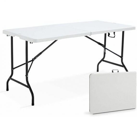 Table Pliante Blanche 152 x 70 x 72 cm, Blanc 3663095003744 102340