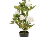 Plante artificielle décorative Rosier 50cm Silumen 7427245534344 JA-PLANT-121556-BL