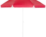 Parasol inclinable Parasol de jardin avec protection UV50+ Parasol de plage réglable 180 ou 200 cm rot - 200cm (de) - Kingsleeve 4250525362923 106847