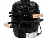 Barbecue Kamado 13 pouces Ø27 cm de surface de cuisson, 25kg - à charbon de bois - céramique - modèle à poser – support, thermomètre, repose-assiette 8717479097616 BQ501XX