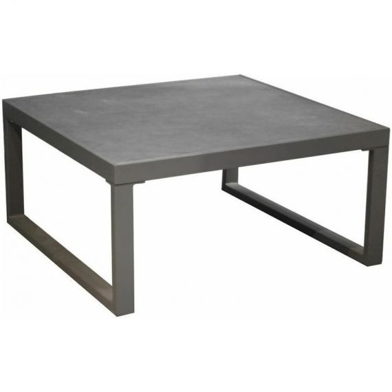 Table basse Manhattan - 82 x 82 cm - Alu/Céramique - Gris 3700103070562 PRO-BM1214