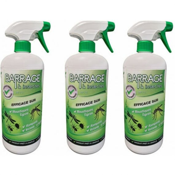 Venteo - Barrage à insectes - Lot de 3 - Efficace contre les insectes, ne tâche pas, sans odeur 3700421914050 3700421914050