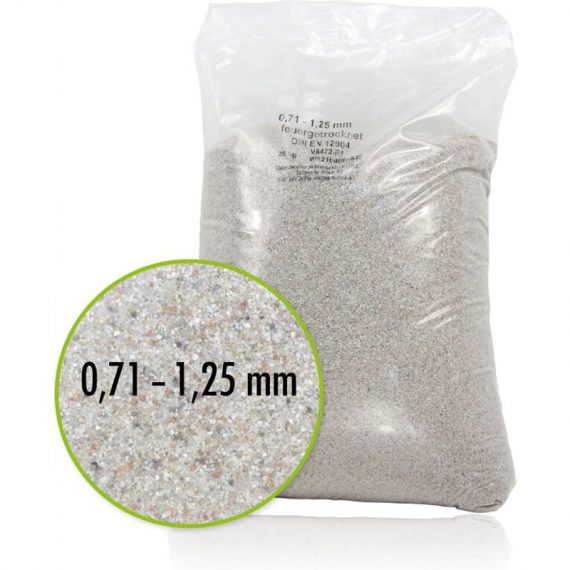 25 kg de sable de quartz pour filtre de sable 0,7 - 1,25 mm 4250463121460 25171010