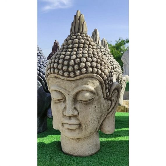 Anaparra - Statue Bouddha Raison 56cm. Pierre reconstituée Couleur Moss 8435653120911 FRKASRAZMUS