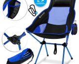 Kesser - Chaise de camping pliable rabattable avec grand dossier | Chaise de pêche transportable | Chaise de camping | Chaise pliante jusqu'à 120 kg  NEW-16028