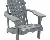 Chaise de jardin Sens-line Adirondack - Bois - Gris 8718026017323 3310