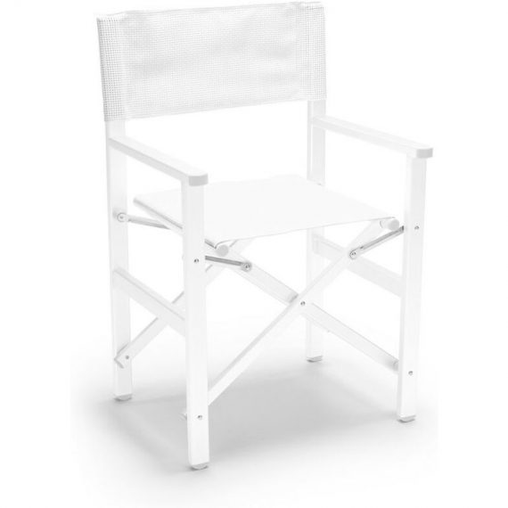 Chaise de plage pliante en aluminium textilène blanc Regista Gold White 7630377917651 RE800GOLDBIBI