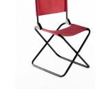 Chaise pliante pécheur Dimensions : 47 x 40 x 68 cm - Rouge - O'camp 3700684100030 3700684100030