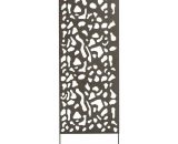 Panneau métal avec motifs décoratifs/Tâches - 0,60 x 1,50 m - Brun vieilli 8413246204064 NOR-2012058