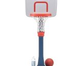 Step2 Basket Shootin Hoops Junior Panier de Basketball Enfant | Ensemble de Basket Ajustable 76-122 cm - Bleu 733538735693 735600