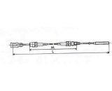 Câble de frein AL-KO avec démontage moyeu Gaine: 1110 mm Total: 1395 mm 3663037005171 AAA-248