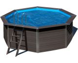 Bâche à bulles pour piscine composite ovale 6,64 x 3,86 m Bleu - GRÉ 8412081270654 CVKPCO66
