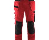Blaklader - Pantalon de travail Artisan à poches flottantes polycoton Rouge / Noir 50 - Rouge / Noir 7330509589670 57119