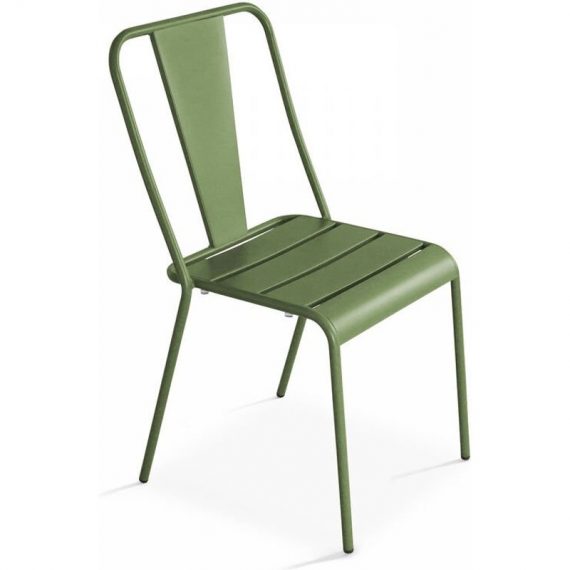 Chaise en métal vert cactus - Vert 3663095041517 106493