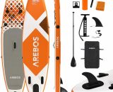 Arebos - Stand Up Paddle Sup Gonflable | Double Layer | 300 cm | Pagaie/ Pompe Haute Pression | Sup Gonflable | Sac à Dos de Transport | Board Adulte 4260627421770 4260627421770