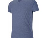 T-shirt de travail col v manches courtes Kariban mélange Bleu Foncé m - Bleu Foncé 3663938026343 32593