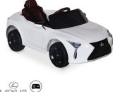 Lexus LC500 Blanc voiture électrique 12V, 1 place, 4x4 pour enfants avec autoradio et télécommande - Blanc 3760287188781 ROCLC500RCWH