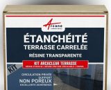 Arcane Industries - tanchéité transparente terrasse carrelée résine produit translucide carrelage balcon Transparent - Finition Brillante - 10m², 3700043484436 145_23416