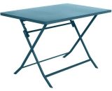 Table rectangulaire pliante Greensboro 4p bleu canard Hespéride - Bleu canard - Bleu canard 3560238686126 20686_11265