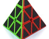 Rosier - Maomaoyu Pyraminx Cube 3x3 3x3x3 Speed Cube Pyramide Triangle Magique Puzzle Twist Magic Cube Fibre de Carbone Autocollant Cadeau de 9466991901329 VERsXX-009278