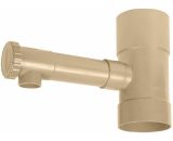 Raccord PVC vers récupérateur d'eau diamètre 80 mm pour descentes de gouttière - Récupérateur eaux de pluie à fixer sur gouttière - sable 3283460092144 8781291G