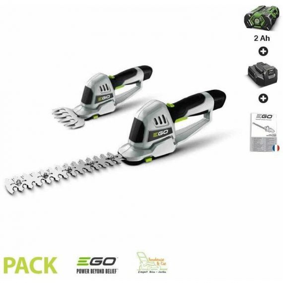 Taille herbe et haie lame 200 mm Egopower pack batterie et chargeur 2 Ah ego power CHT2001E - Gris 3570523425989 CHT2001E