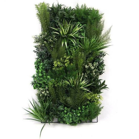 Mur végétal artificiel Premium City 1 - 10 plantes - 1m x 1m - Exelgreen 3664881121437 3664881121437