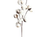 Lucky-88 - 10 branches de Kapok faites à la main décoration de bouquet de fleurs immortelles-blanc 9496241188101 LUK00109