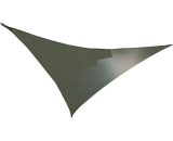 Voile d'ombrage triangulaire SERENITY - 3,60 x 3,60 x 3,60 m - Kaki - Jardiline - Transparent 3110060008049 VS360_kaki