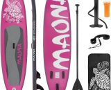 Ecd Germany - 10 ft sup Stand up paddle board gonflable 308 cm Maona rose pompe à air pagaie 4251417290195 322008734