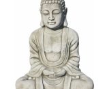 Anaparra - Statue Bouddha RÉUSSIE 60 cm. Pierre reconstituée Couleur Moss - Couleur 8435653121130 SUMSEGPLA