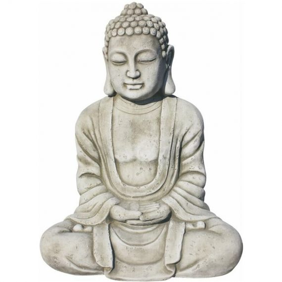 Anaparra - Statue Bouddha RÉUSSIE 60 cm. Pierre reconstituée Couleur Moss - Couleur 8435653121130 SUMSEGPLA