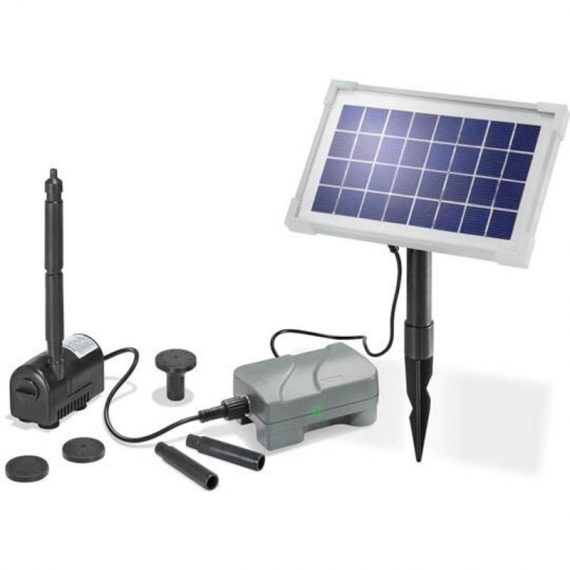 Esotec - Ensemble de pompe solaire 'Rimini Plus' avec batterie + panneau solaire pour votre bassin 4260057862990 101709