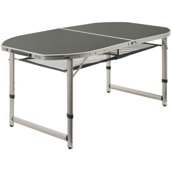 Table de camping en aluminium pour 6 personnes | 150 x 80 cm | pliable, rabattable et réglable en hauteur - Campfeuer 4260120776711 TISCH150