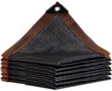 Housse de parasol 4*4 Tissu d'ombrage noir, bâche en maille durable avec filet d'ombrage de jardin à œillets 9331569084554 B0013-3