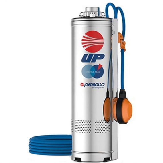 Pompe en INOX eau potable Pedrollo UPm 8/3 - GE automatique avec FLOTTEUR grand Débit Monophasé 1,1kW submersible Cable 10 metres  48SP2170A1U