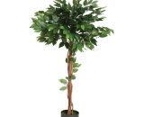 Atmosphera,cr Ateur D'int Rieur - Plante Artificielle 'Ficus' 130cm Vert  12253