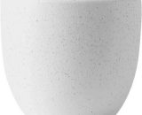Groupm - Pot de fleurs en céramique minimaliste moderne avec trous et sans disques 14*14*13cm (blanc pomme pulvérisant du sable de diamant) 9003968796214 2GroupM07887