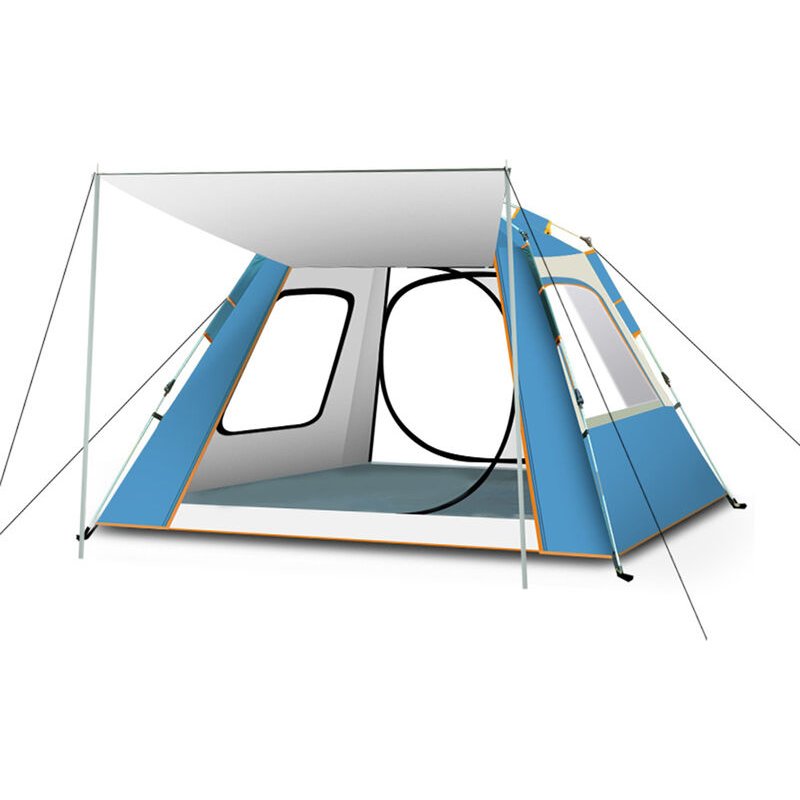 Tente de Camping Pop-up Automatique Résistante à l'eau Abri de Protection Solaire Portable Installation Tente Instantanée pour Camping en Plein Air 755924243353 Y22129BLS-S|192