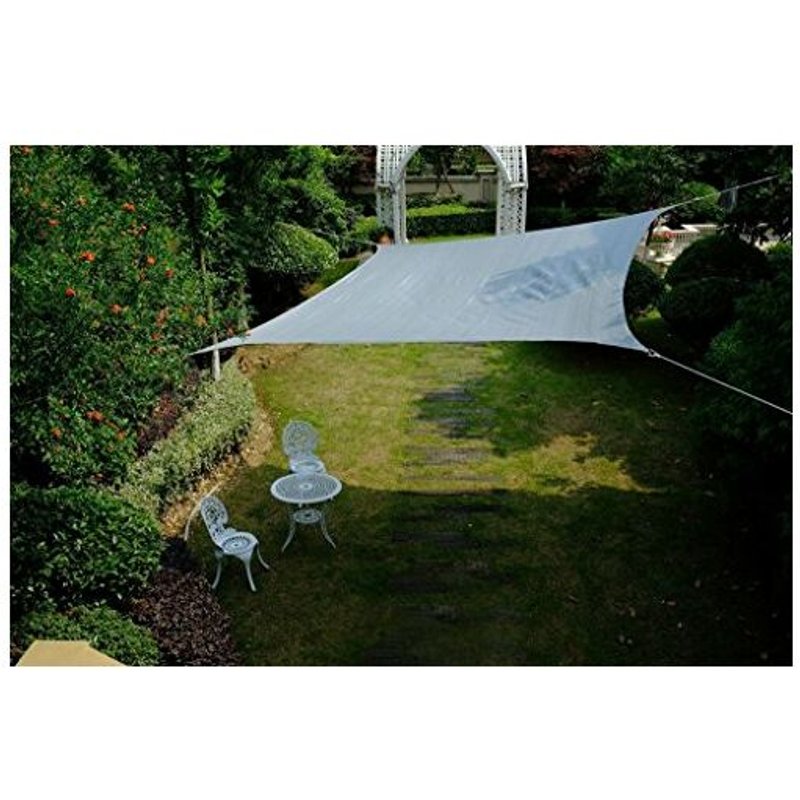 Voile d'ombrage Rectangulaire 3 x 4 mètres - Imperméable et résistant - pour Jardin terrasse - Couleur Graphite  ESSWR34-GRY