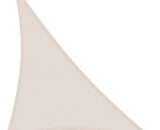 Voile d'ombrage Triangle Rectangle 3 x 3 x 4.2 - Protection des Rayons UV Résistante et Respirante - Couleur Crème  ESSPERT3-CRM