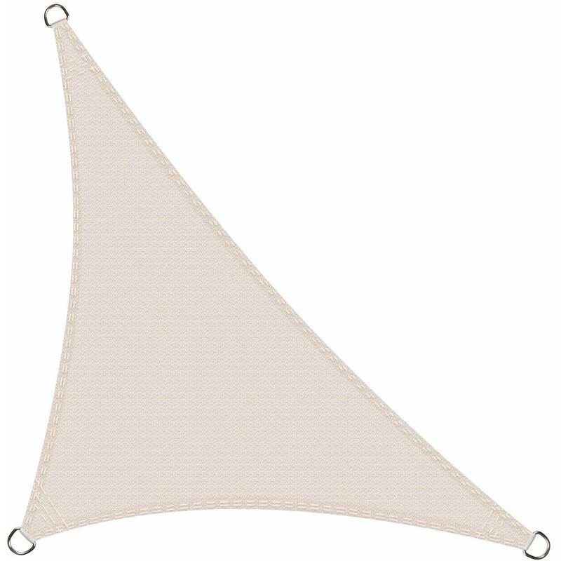 Voile d'ombrage Triangle Rectangle 3 x 3 x 4.2 - Protection des Rayons UV Résistante et Respirante - Couleur Crème  ESSPERT3-CRM