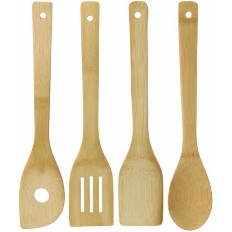 Jardibricodeco - Bamboo ustensiles de cuisine - spatules en bois 3000453961672 300453961676